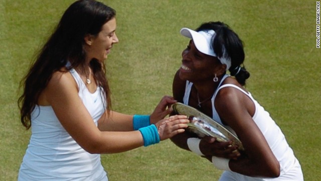But it was Wimbledon where Bartoli made her name, losing in the 2007 final against Venus Williams (right) on the hallowed grass courts of the All-England Club.