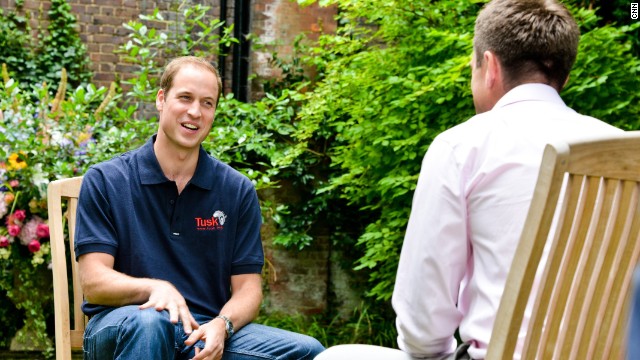 Prince William tells CNN's Max about life as a new father and about his conservation work in Africa.