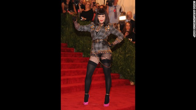 Madonna attends the Costume Institute Gala for the "PUNK: Chaos to Couture" exhibition at the Metropolitan Museum of Art ijn New York on May 6.