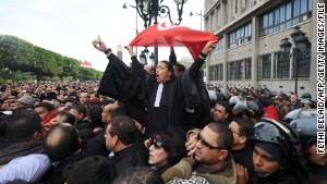 Tunisian protests set off the Arab Spring, a series of uprisings in 2011.
