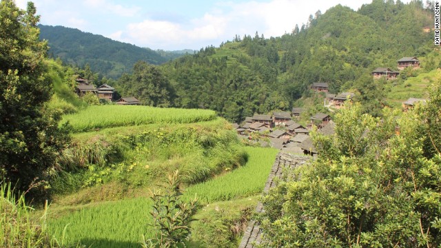 Like most of southern China, rice is a staple crop. Grown on terraced paddy fields that surround Dali, three mu, equivalent to about half an acre, can feed a household.