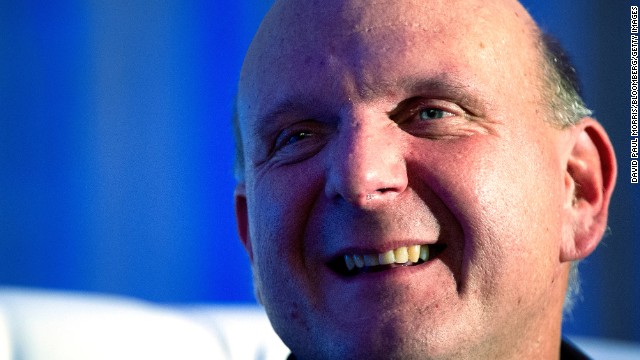 Steve Ballmer, Microsoft's longtime CEO, is not one to hide his emotions. The burly chief executive, who announced Friday that he is stepping down within 12 months, is known for his exuberant persona at tech events. Here's a look at some of his many mugs.