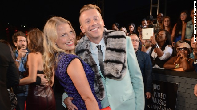 Tricia Davis and Macklemore 