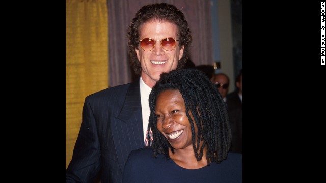 Ted Danson and Whoopi Goldberg <a href='http://www.people.com/people/archive/article/0,,20110576,00.html' >famously dated in 1993</a>. The two played on-screen love interests in the comedy "Made In America," and were soon moving the romance off-screen as well. 