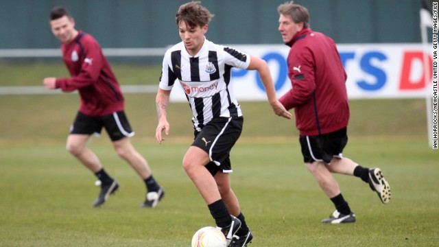 Louis Tomlinson, who was recently <a href='http://edition.cnn.com/2013/08/01/sport/football/football-one-direction-louis-tomlinson'>offered</a> a deal by professional football club Doncaster Rovers to join the club.