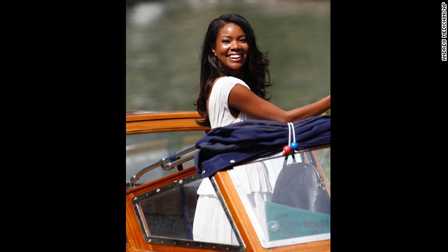 Actress Gabrielle Union arrives at the festival on August 30.