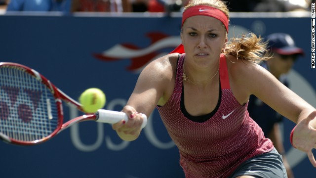 Sabine Lisicki succumbed to 25th seed Ekaterina Makarova of Russia in the third round of the U.S. Open at Flushing Meadows. 