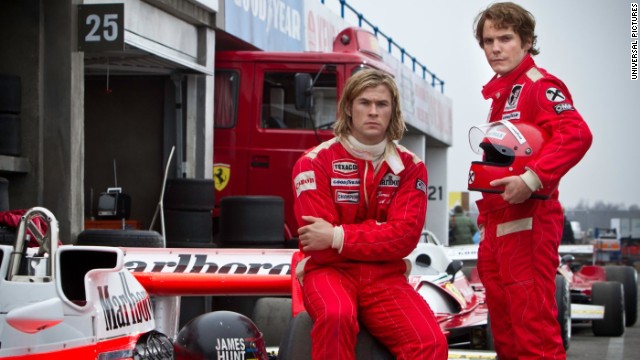 <strong>"Rush":</strong> Ron Howard's new film, "Rush," tells the story of Formula One auto racing rivals James Hunt (Chris Hemsworth) and Niki Lauda (Daniel Bruhl). Olivia Wilde plays Hunt's wife, Suzy Miller, who gets to dress in what E! calls Gucci's "chic" '70s outfits. Will Howard's auto-racing movie turn out to be as exciting as 1966's "Grand Prix," or will it be as dull as 1990's "Days of Thunder"? (September 27)