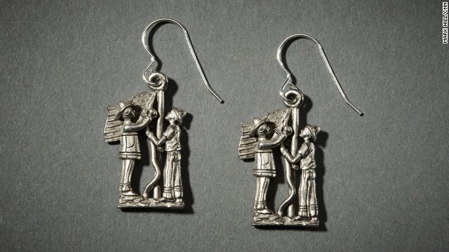 The iconic image has also been turned into a pair of earrings. 