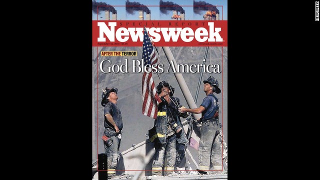 Newsweek features Franklin's photo on its cover on September 24, 2001.