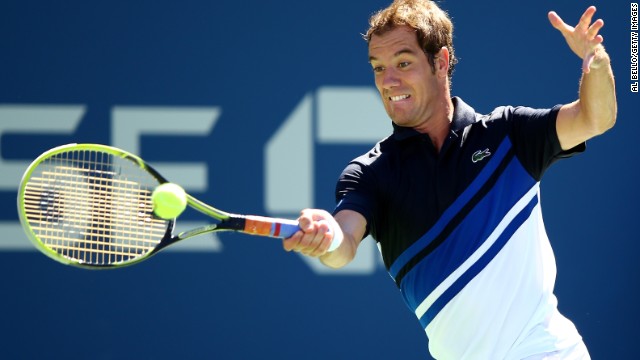 Richard Gasquet became the second French man in the Open era to reach the U.S. Open semifinals. 