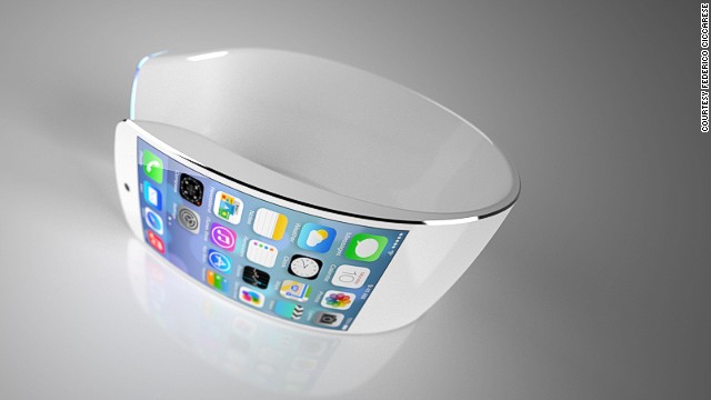 Also in the pipeline (not definitely but almost certainly) is an Apple smartwatch. They've given nothing away except a major harbinger in the form of a registered trademark - 'iWatch'. Predictions are a-plenty and this concept design by Federico Ciccarese is probably the most realistic one out there.