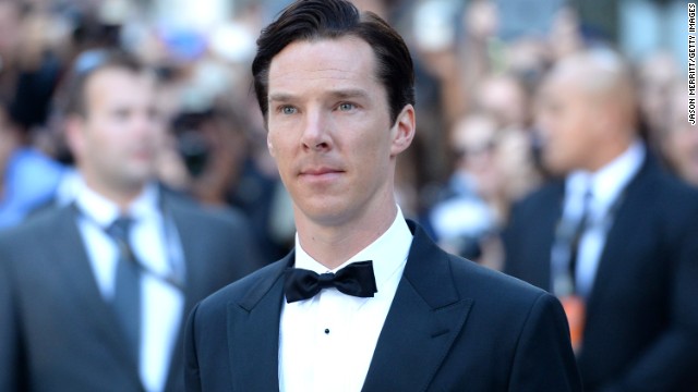 Actor Benedict Cumberbatch arrives at "The Fifth Estate" premiere during the film festival on Thursday, September 5.