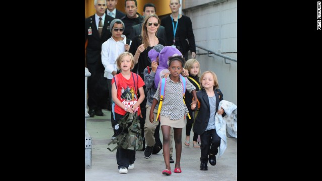 When we saw this photo of Brad Pitt and Angelina Jolie's brood -- sans father Pitt -- at the Sydney Airport in Australia, we were struck by how much the six Jolie-Pitts have grown. We can remember when ...