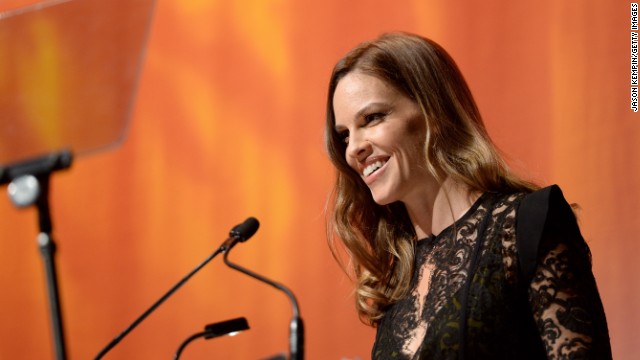 Actress Hilary Swank attends the amfAR Inspiration Gala during the festival on September 8.