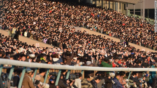 Japan's enthusiasm for the sport is growing. Its biggest annual horse race, the Japan Cup, attracts thousands of fans -- on the whole much younger than those in Europe -- to Tokyo Racecourse in November, from early in the morning.