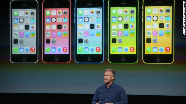 The cheaper iPhone 5C ($99) is, largely, an iPhone 5 with a new plastic casing. It's available in five colors -- green, blue, yellow, pink and white.