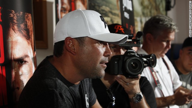 Boxer Oscar De La Hoya (pictured in August) has battled with drug and alcohol abuse.