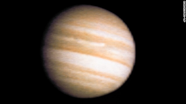 Voyager 2's view of Jupiter during the spacecraft's approach. 