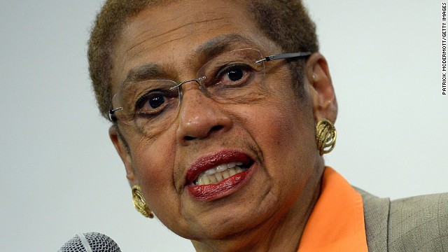 Rep. Eleanor Holmes Norton, D-Washington, briefs members of the media at a Washington government building on September 16. "Washington needs a lot more answers," Norton said <a href='http://www.cnn.com/2013/09/17/us/navy-yard-shooting-military-contractors/index.html'>in an interview with CNN</a> on Tuesday, September 17.