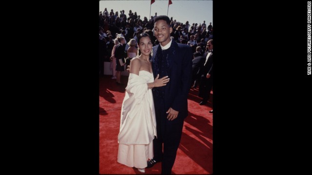 "Fresh Prince" Will Smith looked regal at the 1993 Emmys alongside his wife at the time, Sheree. 