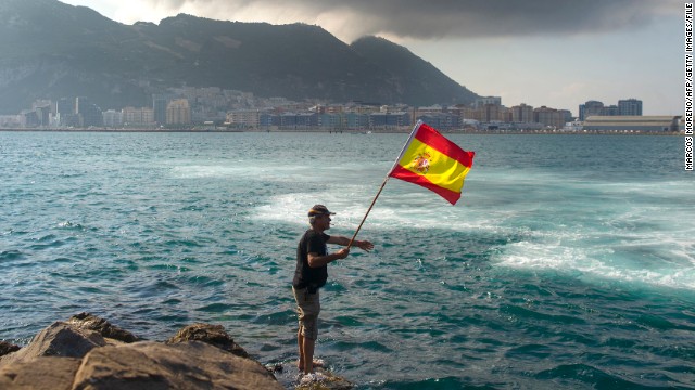 A Spanish fisherman protests the construction of an artificial reef near the <a href='http://www.cnn.com/2013/08/05/world/europe/uk-spain-gibraltar/index.html'>disputed British territory of Gibraltar</a> in August. The area is not the only territorial issue in Spain. <a href='http://www.cnn.com/2013/09/11/world/europe/spain-human-chain/'>Catalonia is gunning for independence</a>, with a referendum in the cards for 2014.