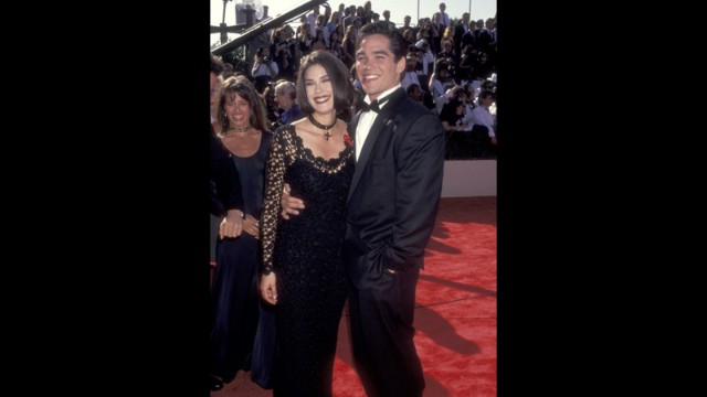 "Lois & Clark: The New Adventures of Superman" co-stars Teri Hatcher and Dean Cain stuck close on the red carpet at the 1993 Emmy Awards. The series recently celebrated the 30th anniversary of its pilot episode. 