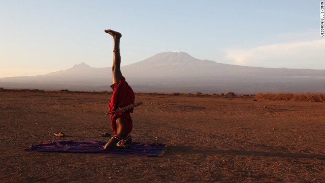 From Savannah To Slums Kenyan Yoga Strikes A Pose