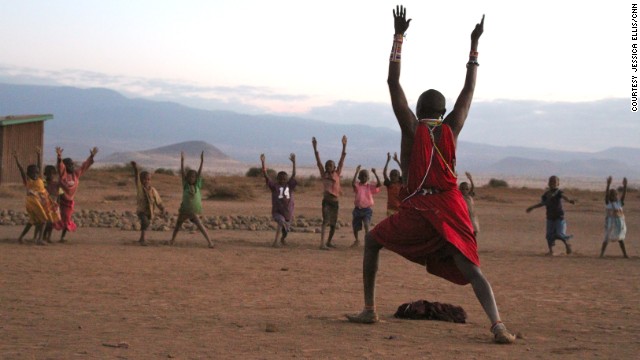 "Yoga will be part of Maasai tradition because the young need to be strong warriors," says Jacob Parit, Maasai warrior and yoga instructor. 