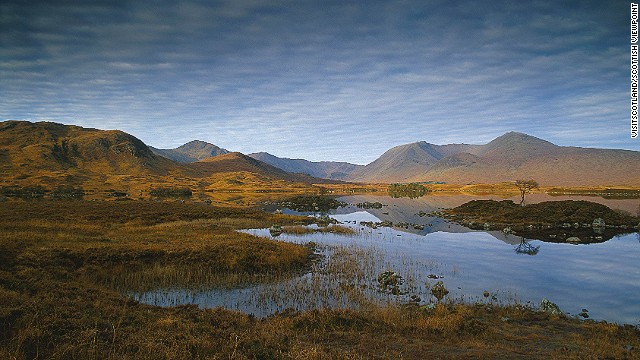 Few places in the world -- let alone in Scotland -- feel as wild as Rannoch Moor. Often the only sound is the eerie cry of the curlew, a wading bird. 