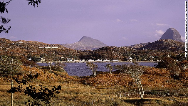 In the middle distance, Mt. Suilven. Yes, Ben Nevis is higher but this is one tough little bugger. 