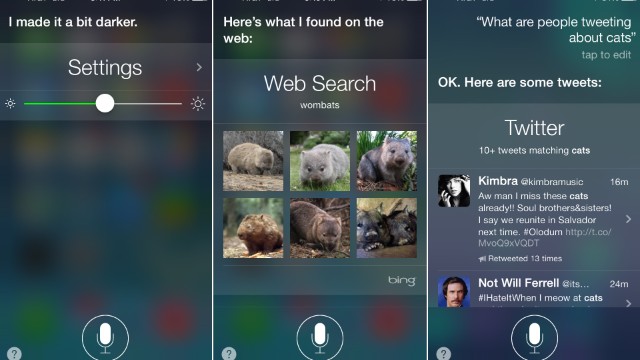 The Siri voice-activated "digital assistant" feature has been updated. Siri can now adjust iPhone settings, do Bing searches and look through Twitter. It also is now available with a male voice in the U.S..