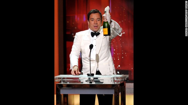 A year after his "Late Night" premiered, Jimmy Fallon was hailed for his hosting style during the 62nd Annual Primetime Emmy Awards held at the Nokia Theatre L.A. Live on August 29, 2010, in Los Angeles. 