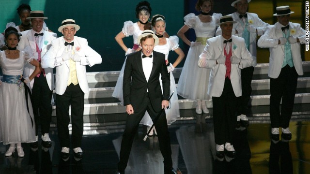 Conan O'Brien was just plain old fun when he hosted the 58th Annual Primetime Emmy Awards at the Shrine Auditorium in Los Angeles in 2006.