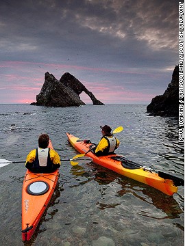 The Sea Kayak Trail takes in 500 kilometers of often almost mythically beautiful Scottish coastline.