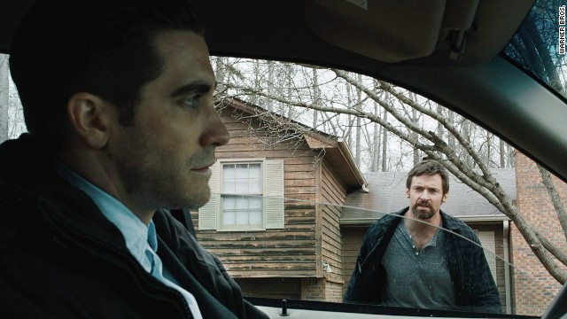 Jake Gyllenhaal stars as a moody investigator with Hugh Jackman as a worried father in 