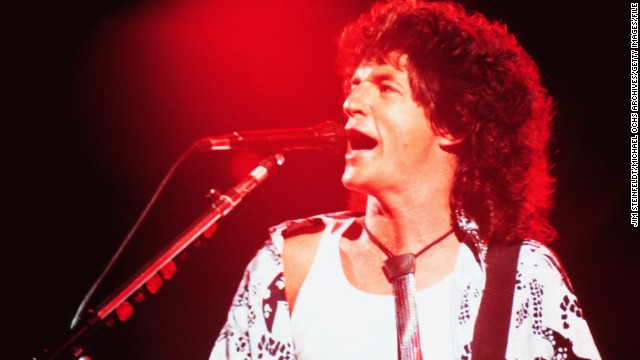 Kevin Cronin of REO Speedwagon performs on tour in Minneapolis in July 1987. 