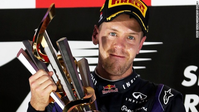 Sebastian Vettel suma su tercer triunfo consecutivo en el GP de Singapur