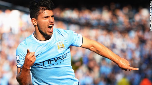 Aguero gave City the lead in the 16th minute with an exquisite volley.