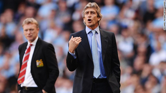 City boss Manuel Pellegrini came out on top in the battle of the Manchester derby debutants, as United manager David Moyes tasted defeat.