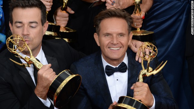 Outstanding reality-competition program: Carson Daly, left, and Mark Burnett, "The Voice"