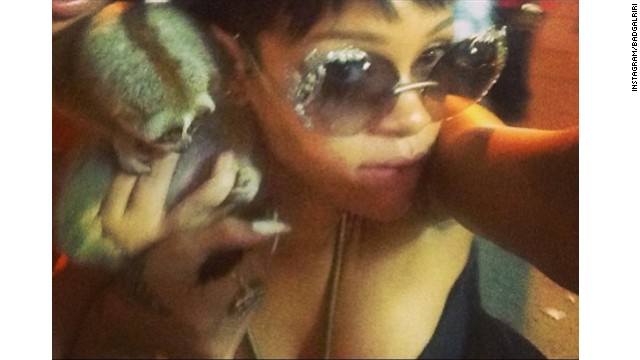 Foto de Rihanna con un primate causa dos arrestos en Tailandia