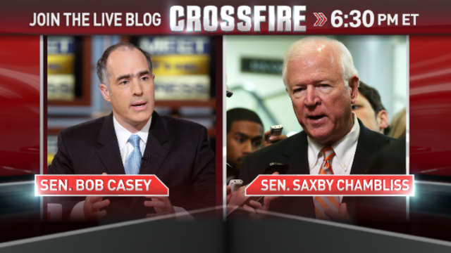 In the Crossfire: Sens. Saxby Chambliss & Bob Casey