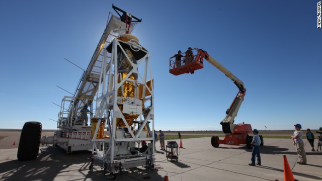 The Balloon Rapid Response for Comet ISON (BRRISON) completes pre-flight testing at NASA's Columbia Scientific Balloon Facility in Fort Sumner, New Mexico.