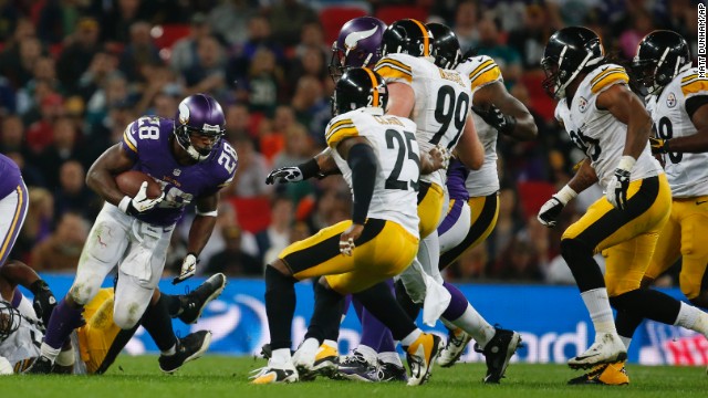 Vikings running back Adrian Peterson showcased the best of the NFL in London