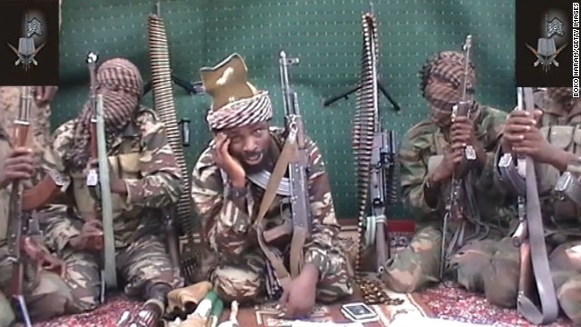 A video of Abubakar Shekau, who claims to be the leader of the Nigerian Islamist extremist group Boko Haram, is shown on September 25, 2013. Boko Haram is an <a href='http://www.cnn.com/2014/02/27/world/africa/nigeria-year-of-attacks'>Islamist militant group waging a campaign of violence</a> in northern Nigeria. The group's ambitions range from the stricter enforcement of Sharia law to the total destruction of the Nigerian state and its government. Click through to see recent bloody incidents in this strife-torn West African nation: