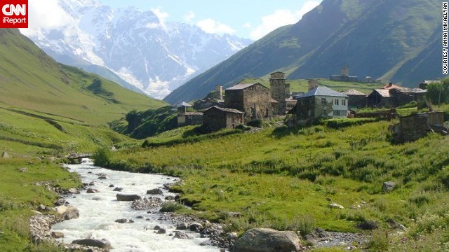 Anna Mikaelyan describes this village in the country of Georgia as "one of the most tranquil places on Earth." "Being here makes you feel like you went <a href='http://ireport.cnn.com/docs/DOC-984180'>back in time</a>," she added.