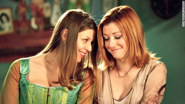 Tara Maclay (Amber Benson) and Willow Rosenberg (Alyson Hannigan) were a happy couple on "Buffy the Vampire Slayer" until a bullet felled Tara, which led to much outrage from fans. (<a href='http://www.cnn.com/2013/09/06/showbiz/fan-backlash-dancing-fifty-batman/index.html?iref=allsearch'>But what else is new?</a>)