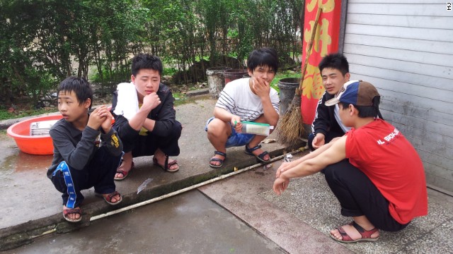 The abandoned youngsters, aged between 15 and 23, had crossed into China to try to find food and shelter. They were sheltered by M.J. for two years.