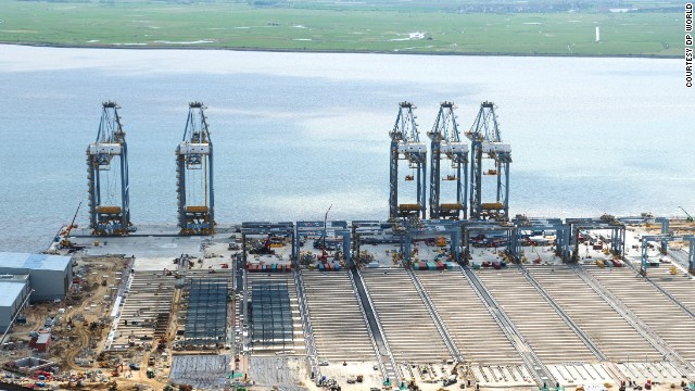 Construction work is currently being done on the London Gateway.